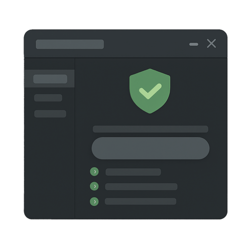 Security software UI suggestive sell Security software UI suggestive sell